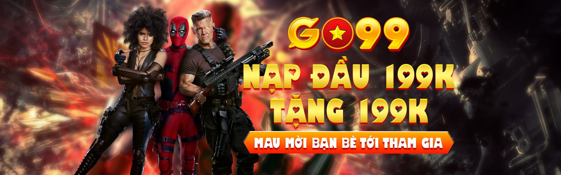 Go99 thưởng nạp đầu lên đến 199K